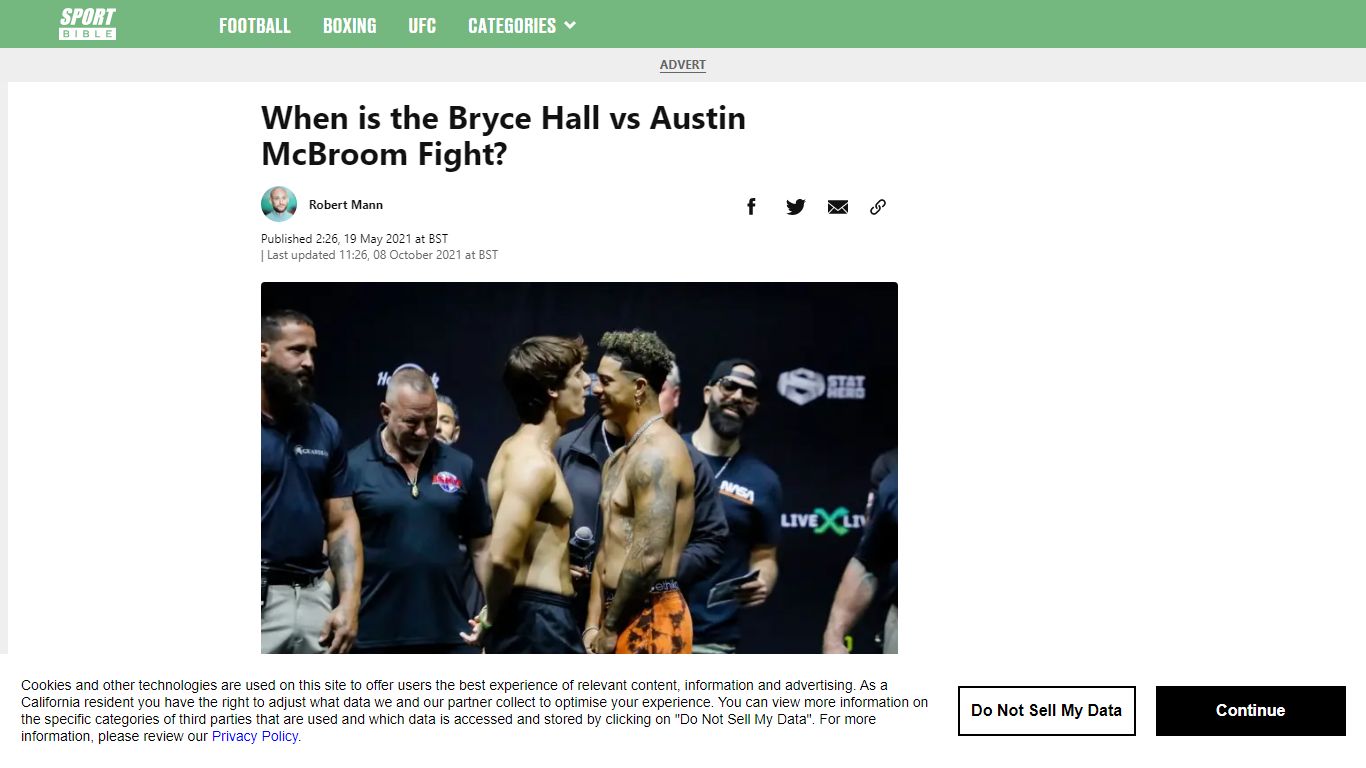 When is the Bryce Hall vs Austin McBroom Fight? Date and Time - SPORTbible