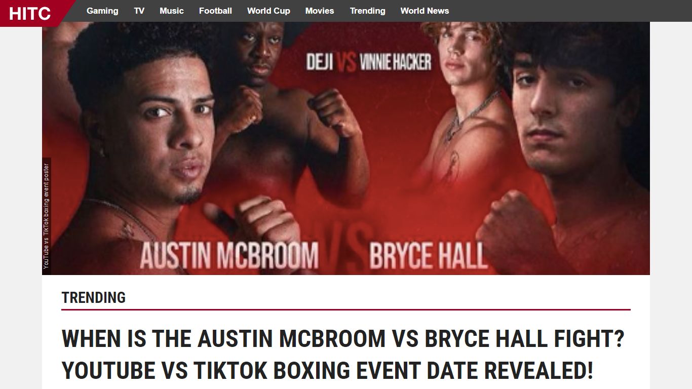 When is the Austin Mcbroom vs Bryce Hall fight? YouTube vs TikTok ...